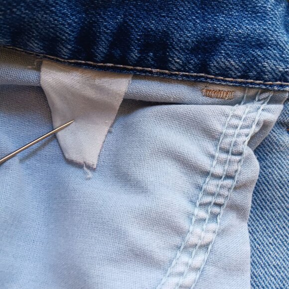 40x29 Vintage 90's Wrangler Authentic Denim Jeans Straight Leg Mens Perfect Fade - Picture 5 of 5